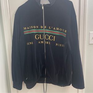 Gucci Maison de L’Amour zipped chenille jacket